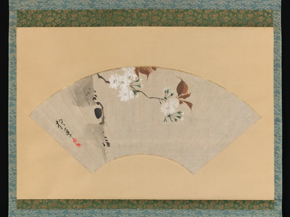 Cherry Blossoms by Sakai Hōitsu (酒井抱一), painting, 1700-1799