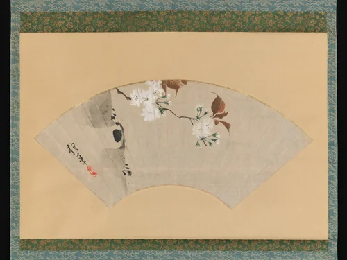 Cherry Blossoms by Sakai Hōitsu (酒井抱一), painting, 1700-1799