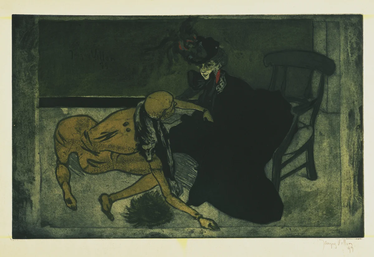 Woman and Mannequin (La Femme au Mannequin or La Femme et le pantin) by Jacques Villon, print, 1899