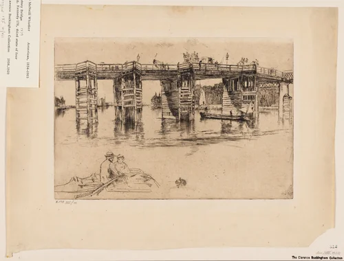 Old Putney Bridge by James McNeill Whistler, print, 1879