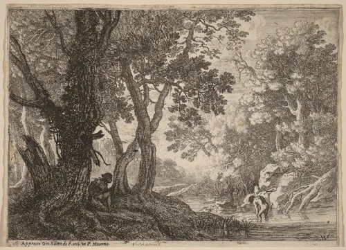 Salmacis and Hermaphroditus by Herman van Swanevelt
Giovanni Battista de Rossi, print, 1600-1655