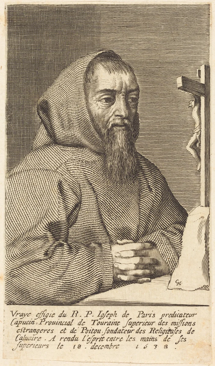 François Le Clerc Du Tremblay, Known as Père Joseph by Claude Mellan, print, 1638