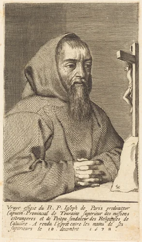 François Le Clerc Du Tremblay, Known as Père Joseph by Claude Mellan, print, 1638