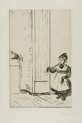 Interior with a Child. Lothar Linde by Edvard Munch, print, 1902