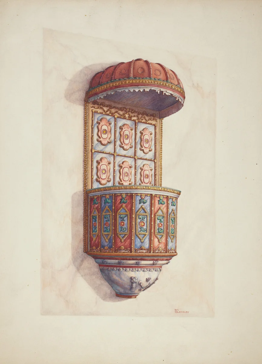 Pulpit by Hal Blakeley, index of american design, 1940