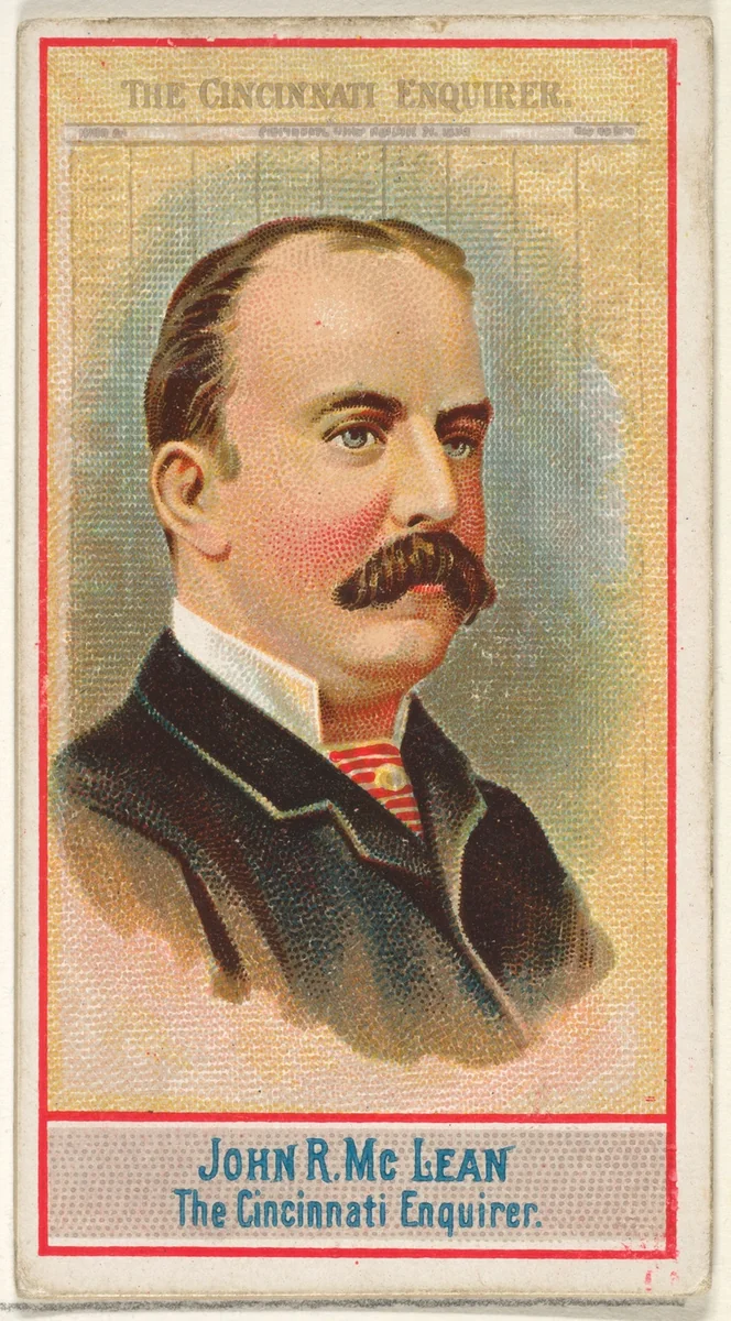 John R. McLean, The Cincinnati Enquirer, from the American Editors series (N1) for Allen & Ginter Cigarettes Brands by Allen & Ginter, print, 1887
