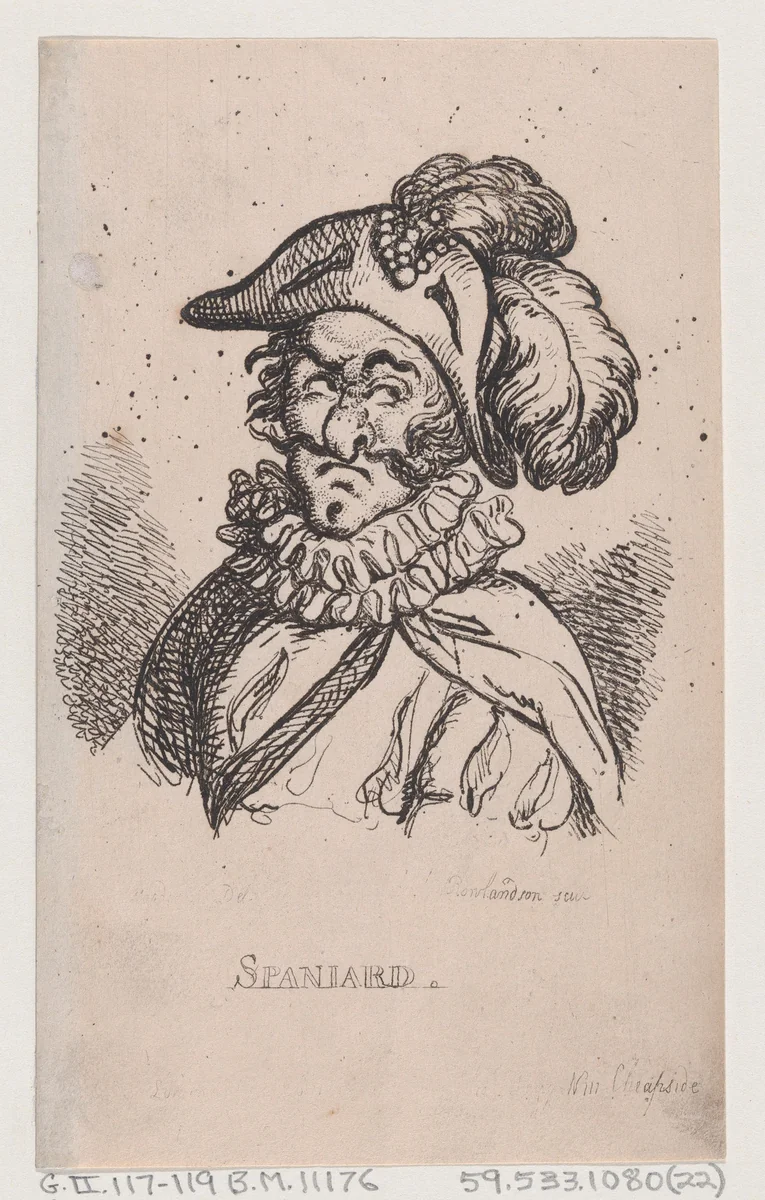 Spaniard by Thomas Rowlandson, print, 1808