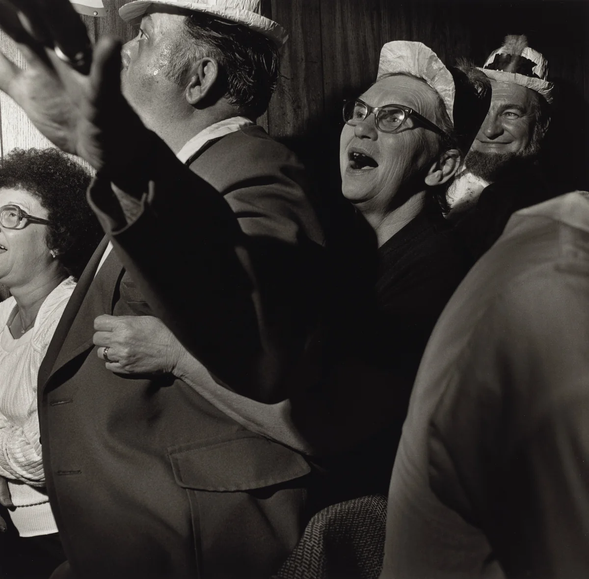 New Year's Eve, American Legion, Bangor, Pennsylvania by Larry Fink, photograph, 1980