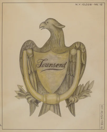 Door Knocker by E.N. Dunne, index of american design, 1935-1942