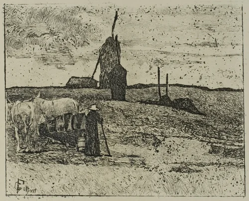 Maremma in Tuscany by Giovanni Fattori, print, 1845-1908