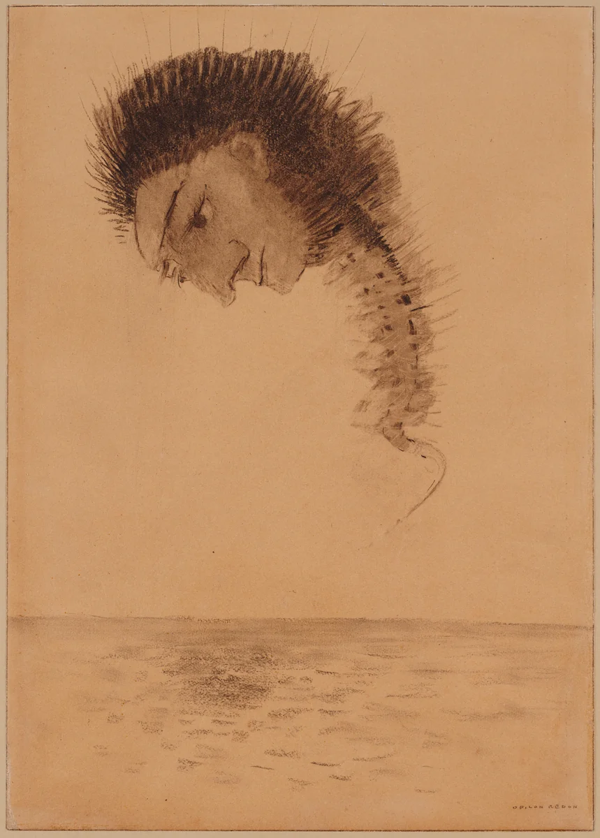 The Chimera by Odilon Redon, drawing, 1891