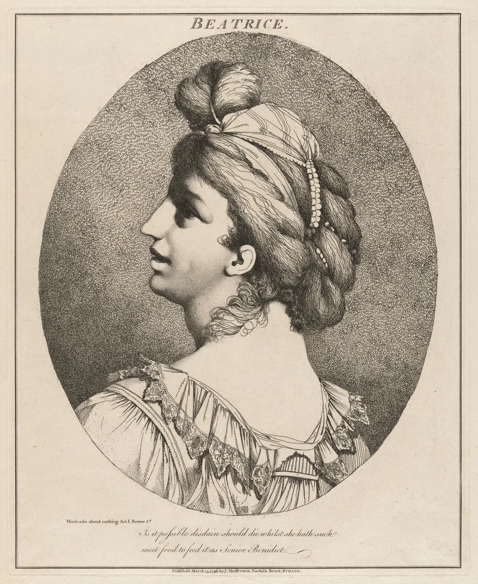 Beatrice by John Hamilton Mortimer, print, 1776