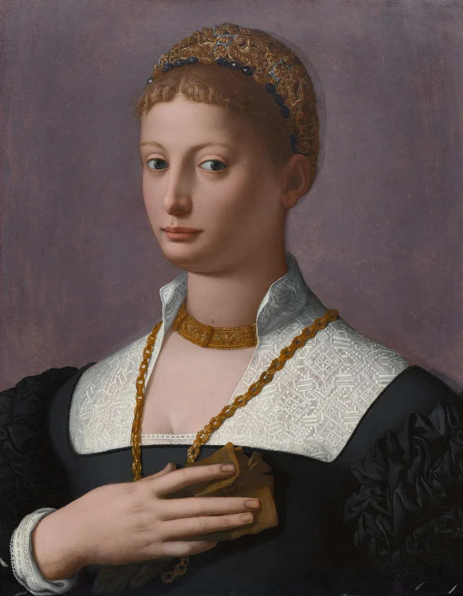 Portrait of a Woman by Agnolo Bronzino, painting, 1550