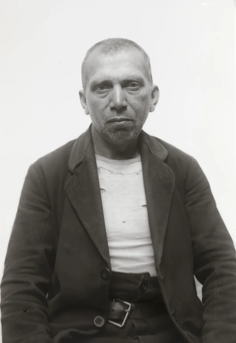Asylum Inmate by August Sander, photograph, 1926