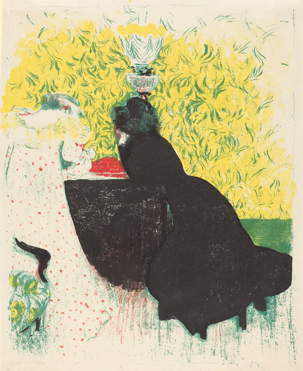Two Sisters-in-Law (Les deux belles-soeurs) by Ambroise Vollard; Edouard Vuillard, print, 1897-1899