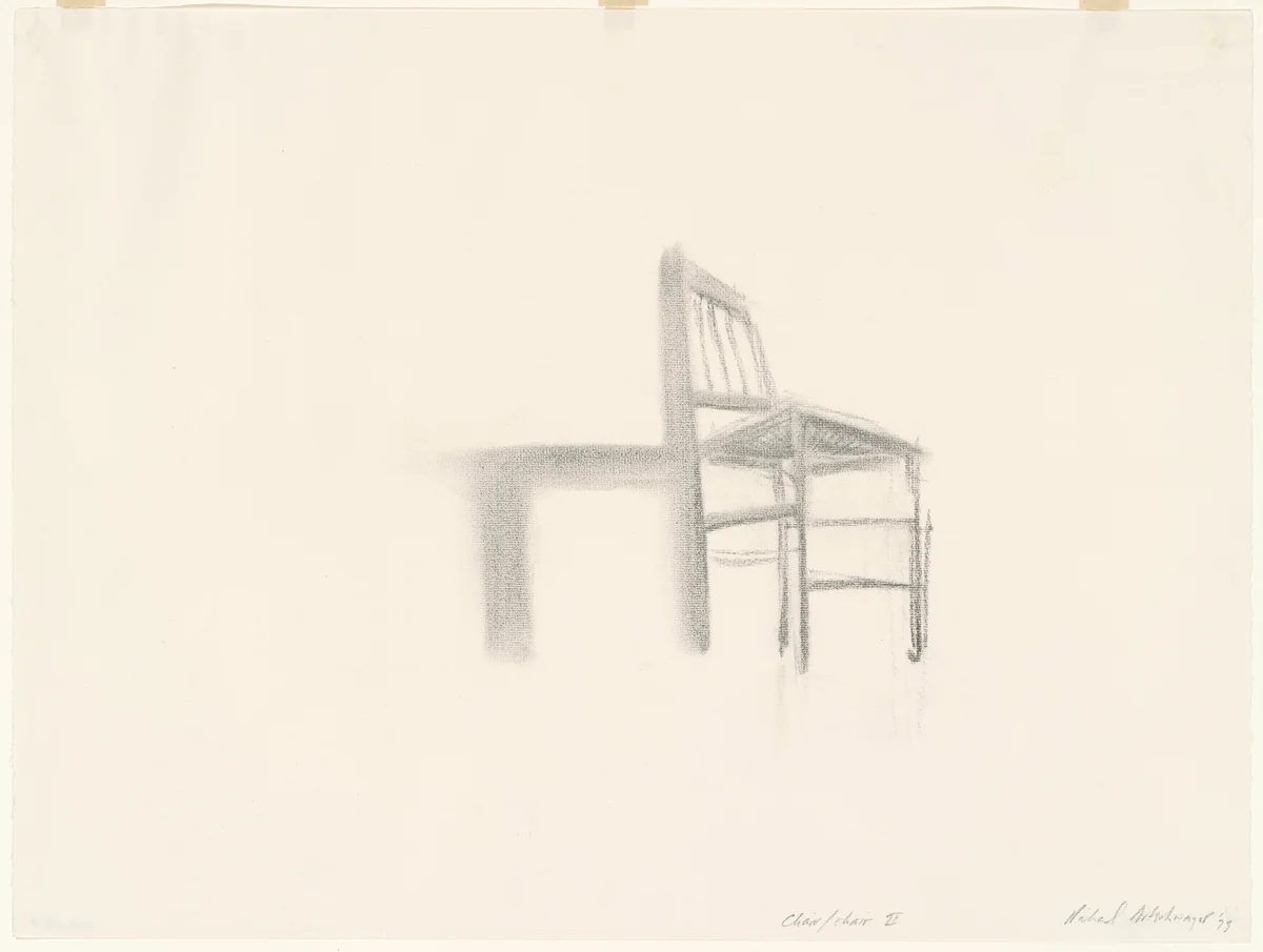 Chair/Chair II by Richard Artschwager, drawing, 1973