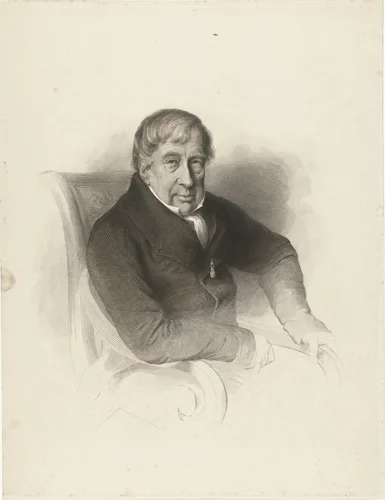 Portret van de arts Herman Haakman by Henricus Wilhelmus Couwenberg, print, 1829-1840
