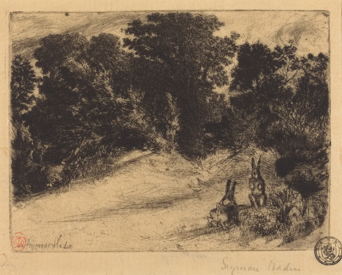 Combe Bottom by Francis Seymour-Haden, print, 1860