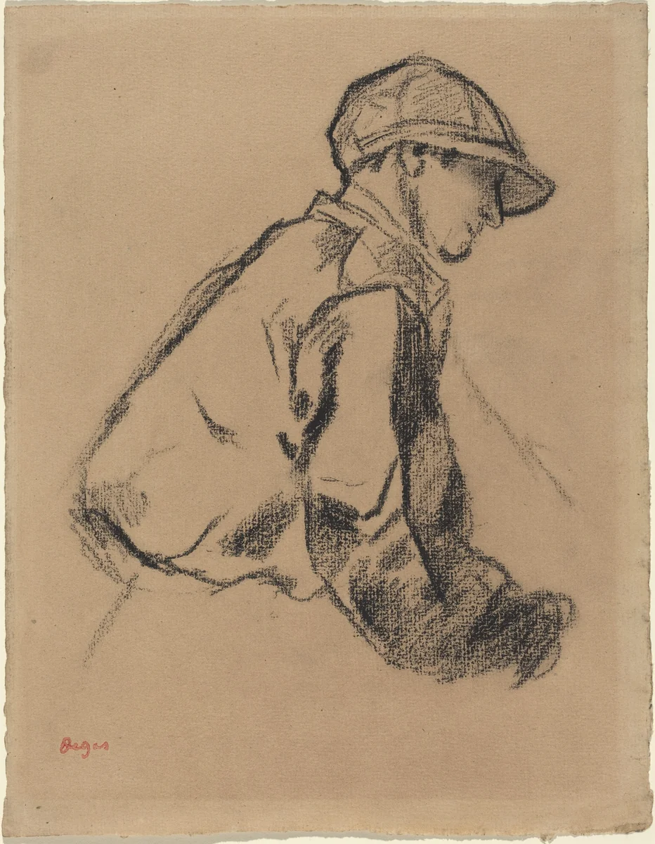 Study of a Jockey by Edgar Degas, drawing, 1834-1917