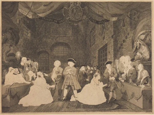 Beggar's Opera, Act III by William Blake
William Hogarth, print, 1788-1790