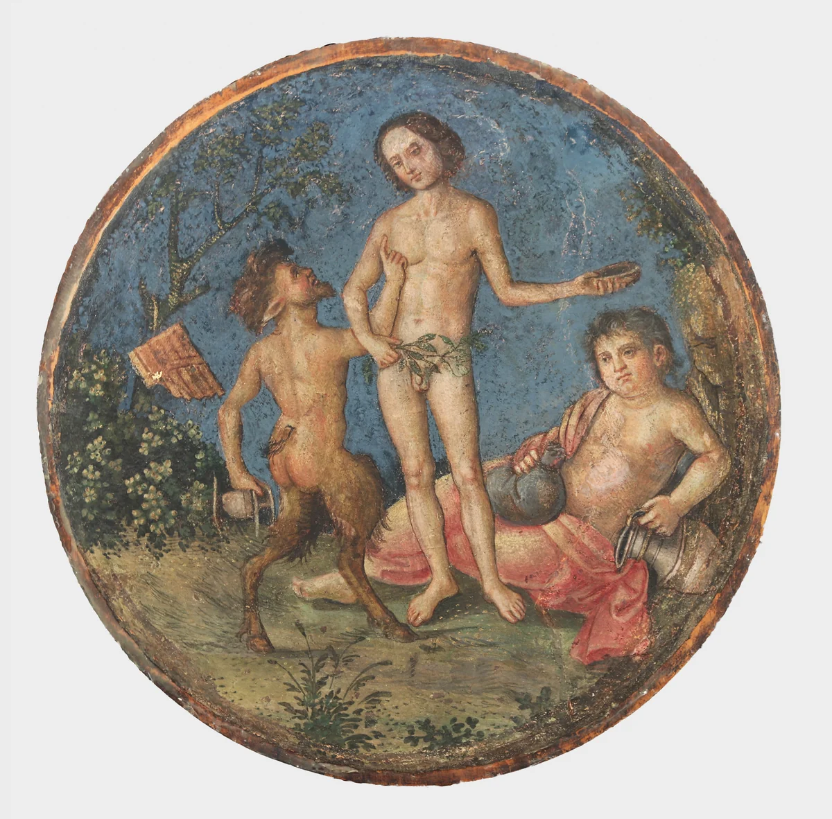Bacchus, Pan and Silenus by Pinturicchio, painting, 1504-1514