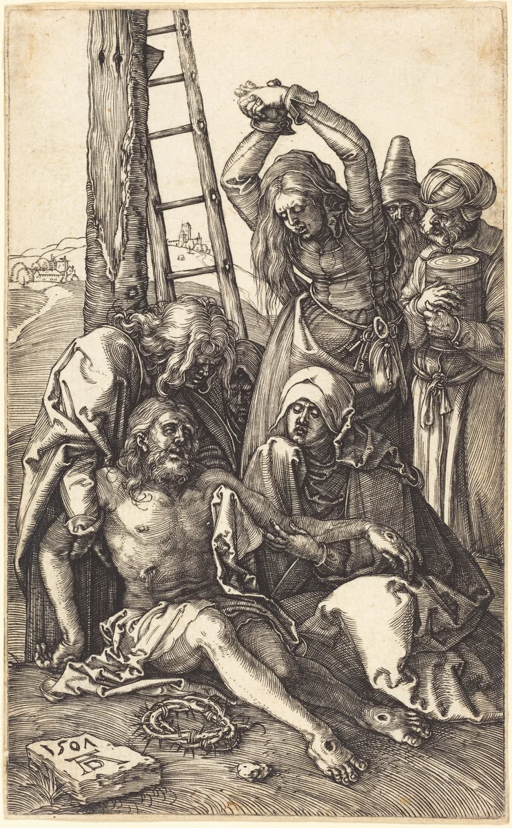 The Lamentation by Albrecht Dürer, print, 1507