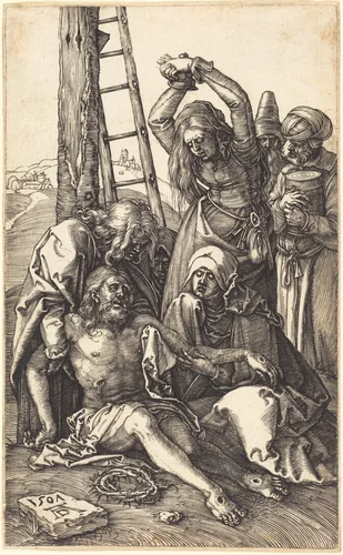 The Lamentation by Albrecht Dürer, print, 1507