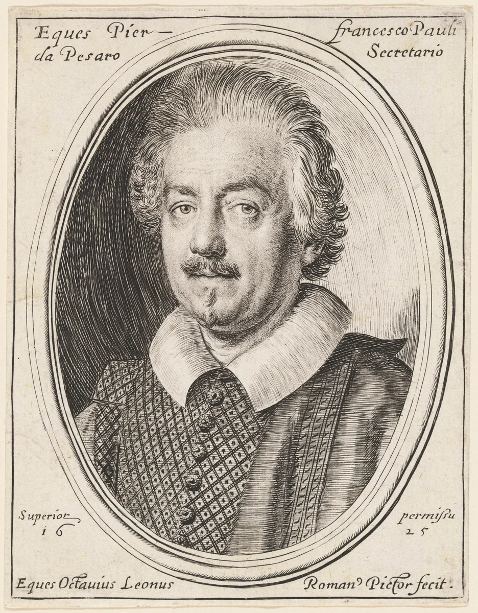 Pier Francesco Pauli by Ottavio Leoni, print, 1625