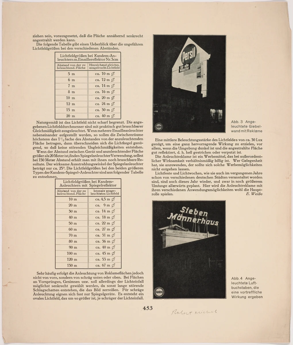 Persil, Sieben Männerhaus by Robert Michel, design, 1925