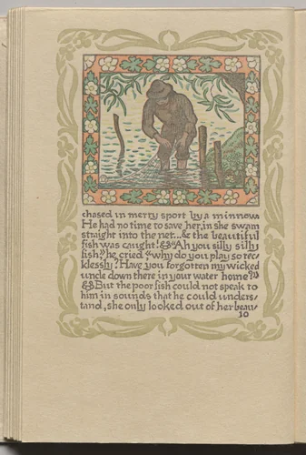 The Queen of the Fishes: Plate 10 by Lucien Pissarro, book, 1894