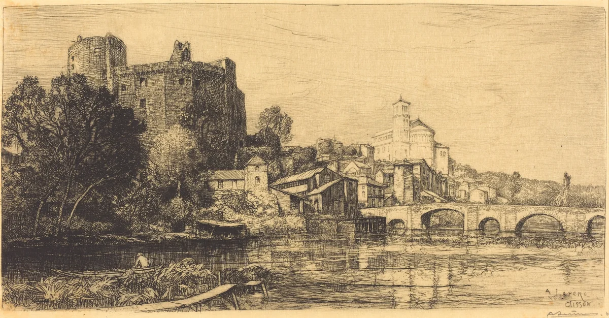Clisson (Lower Loire) by Auguste Lepère, print, 1909