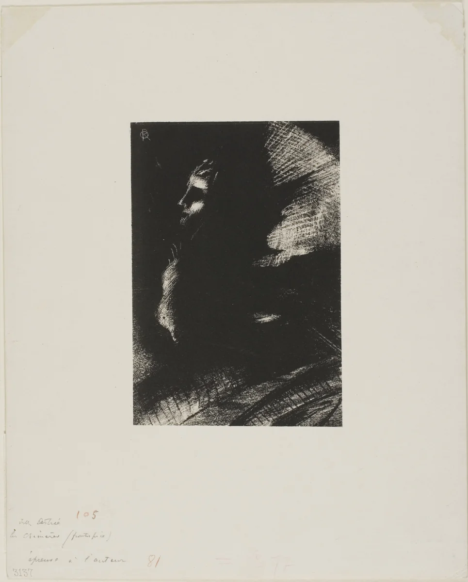 Frontispiece for Les Chimères by Jules Destrée by Odilon Redon, print, 1889