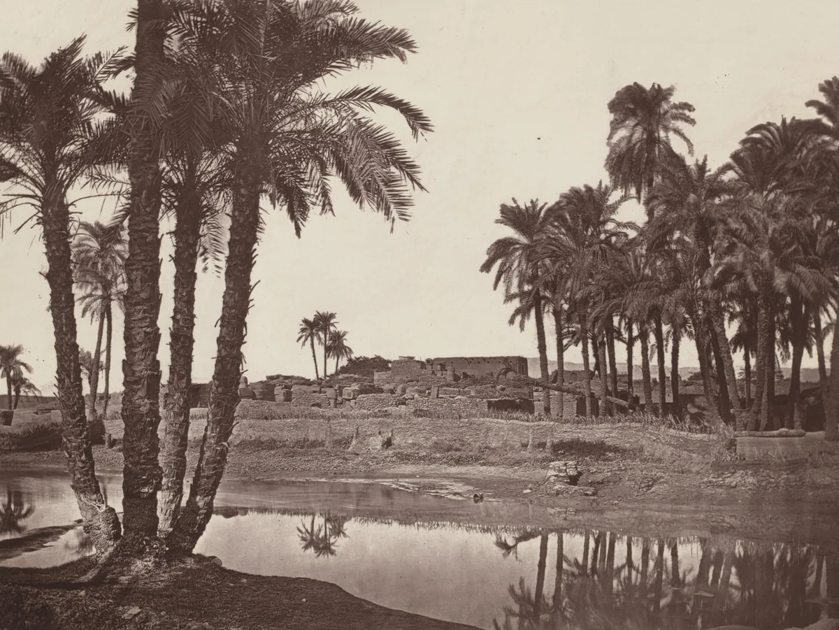 The Modern Village, Near Karnak by William de Wiveleslie Abney, photograph, 1876