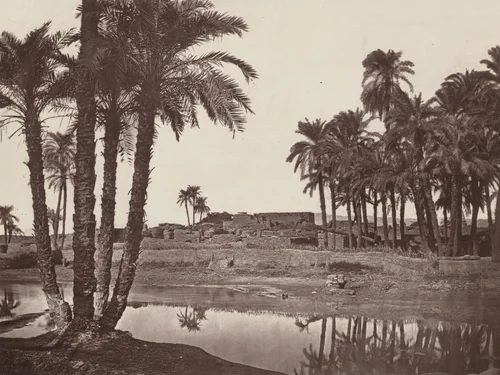 The Modern Village, Near Karnak by William de Wiveleslie Abney, photograph, 1876