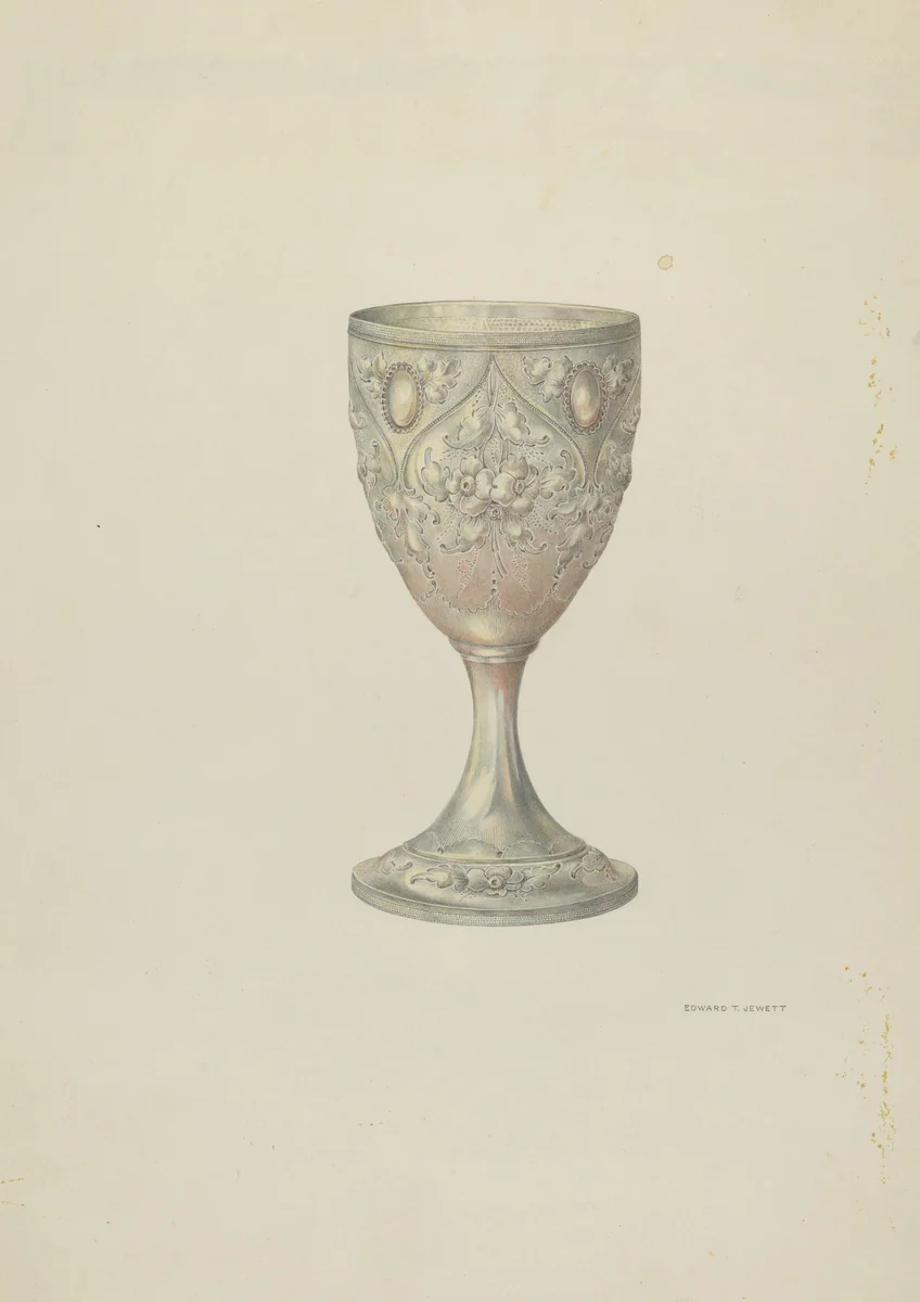 Silver Cup by Edward Jewett, index of american design, 1938