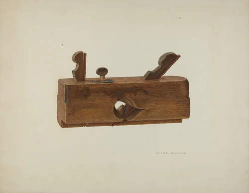 Plane by Oscar Bluhme, index of american design, 1939