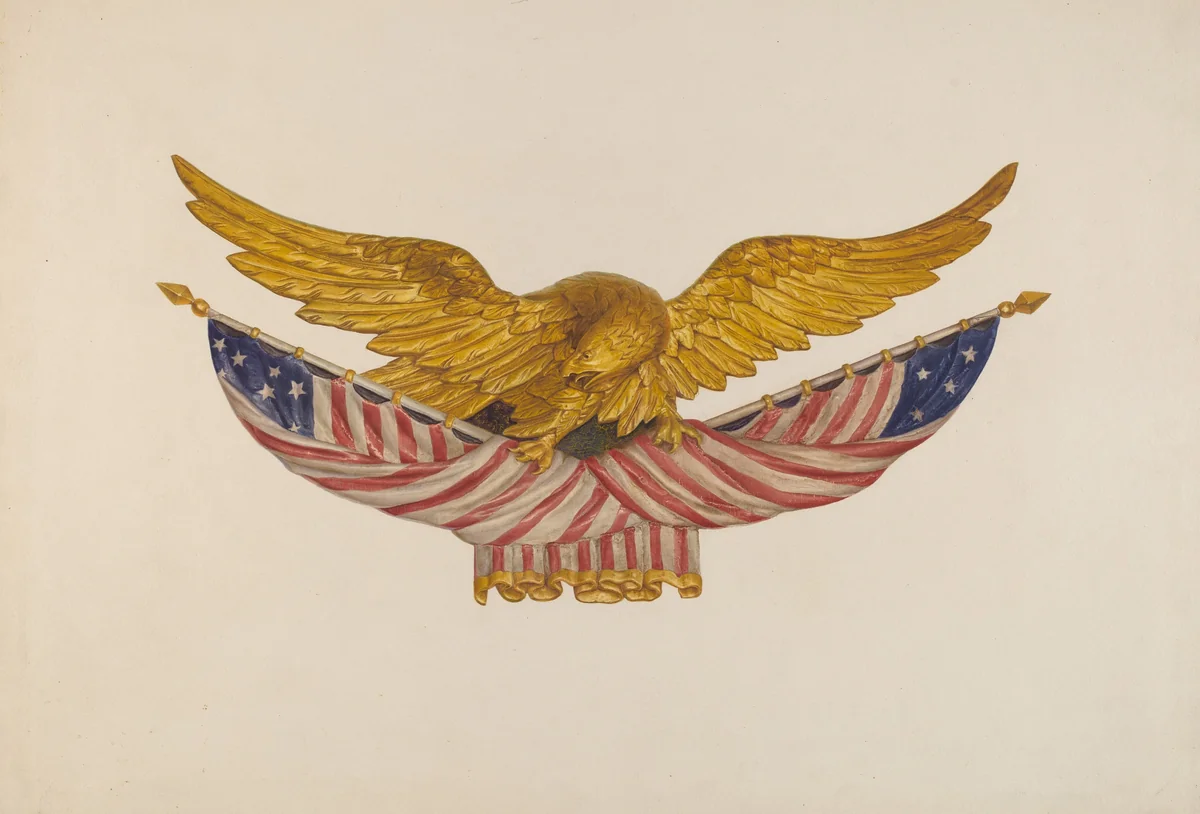 Eagle Sternpiece by Alfred H. Smith, index of american design, 1940
