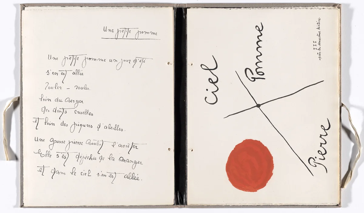 Plate (folio 6) from Il était une petite pie (Once There Was a Little Magpie) by Joan Miró, illustrated book, 1927