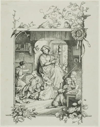The Housewife by August Gaber, print, 1857