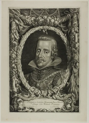 Philip IV, King of Spain, plate 12 from Duces Burgundiae (Dukes of Burgundy) by Jacob Louys, print, 1644