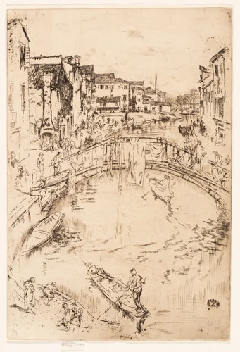 The Bridge, Santa Marta by James McNeill Whistler, print, 1879-1880