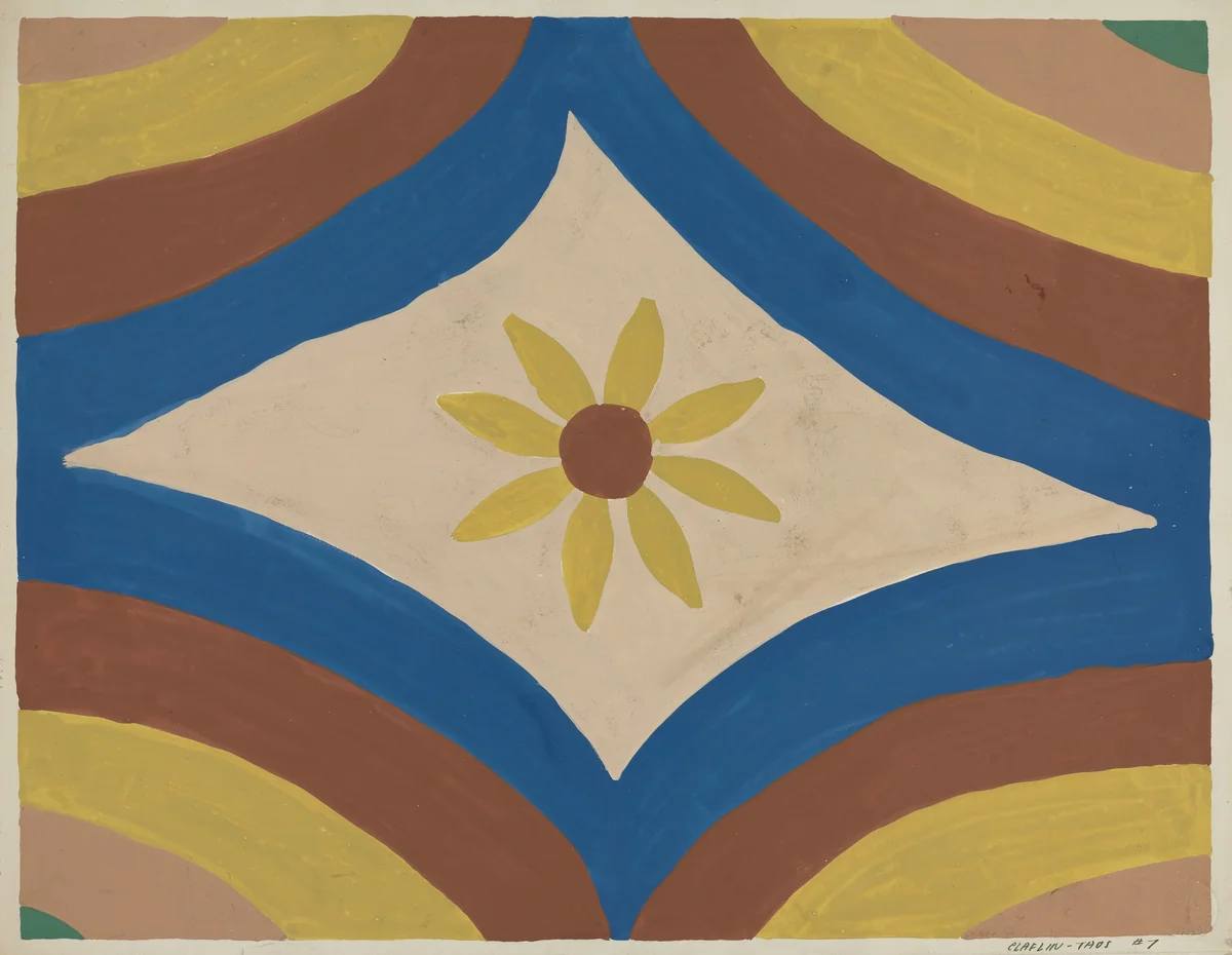 Colcha by Majel G. Claflin, index of american design, 1935-1942