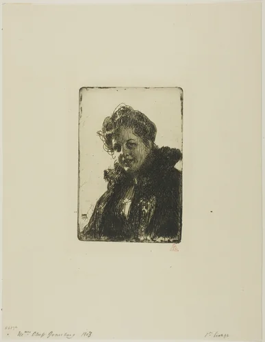 Mrs. Granberg by Anders Zorn, print, 1903