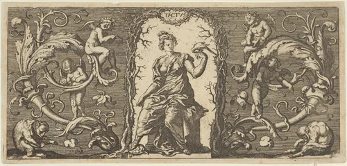 Touch (Tactus), from "Quinque Sensuum" by Franz Cleyn, print, 1650-1660