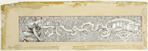 Head-Piece to List of Drawings by Will Hicock Low, painting, 1880-1893