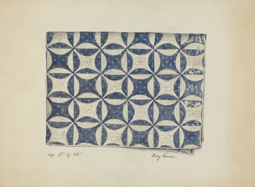 Bedspread by Mary Berner, index of american design, 1936