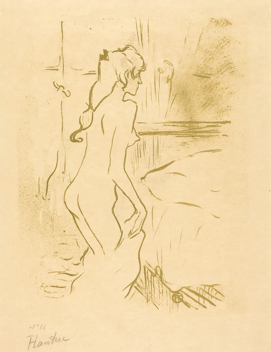 Study of a Woman (Etude de femme) by Henri de Toulouse-Lautrec, print, 1893