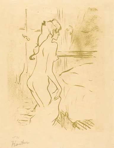 Study of a Woman (Etude de femme) by Henri de Toulouse-Lautrec, print, 1893