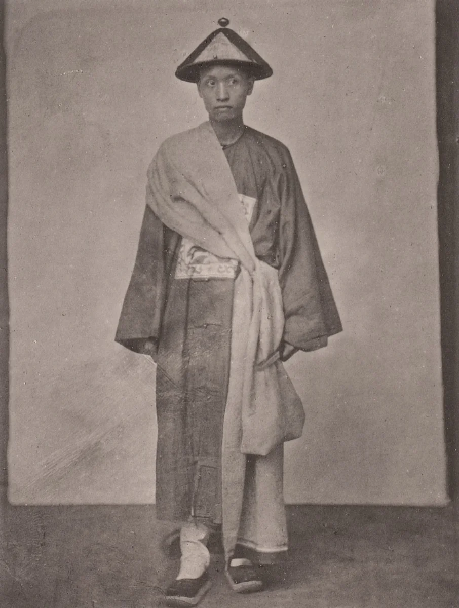 A Bride and Bridegroom by John Thomson, photograph, 1873