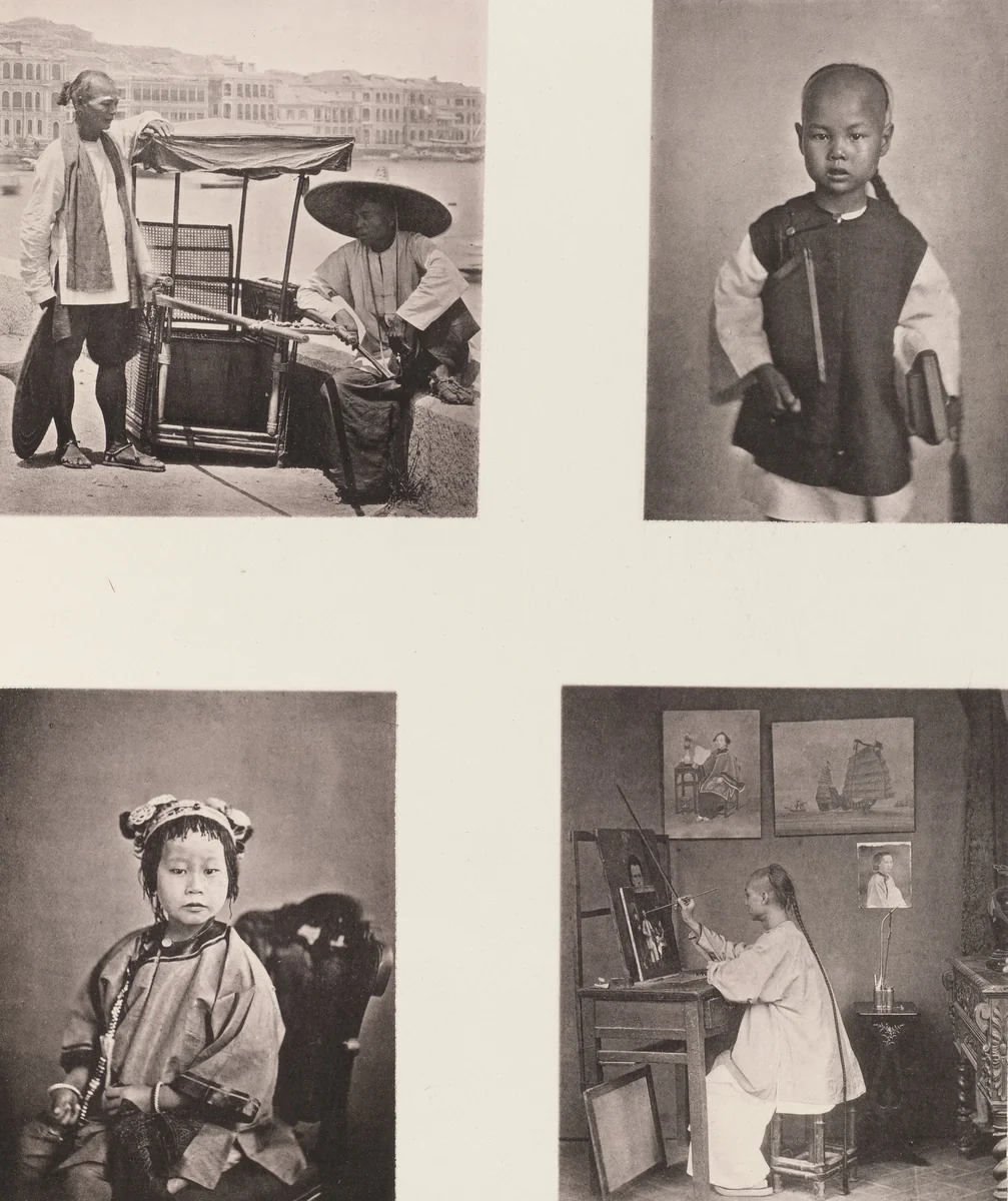 A Hong-Kong Sedan Chair by John Thomson, photograph, 1873